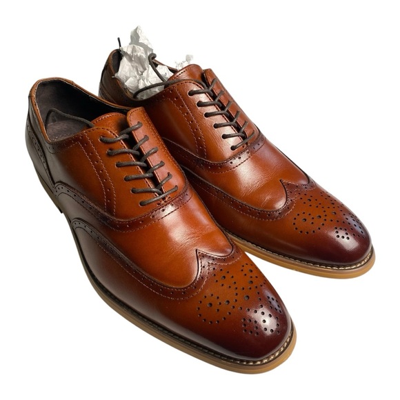 Stacy Adams Other - Stacey Adams Classic Brown Leather Oxford Brogues, 8.5